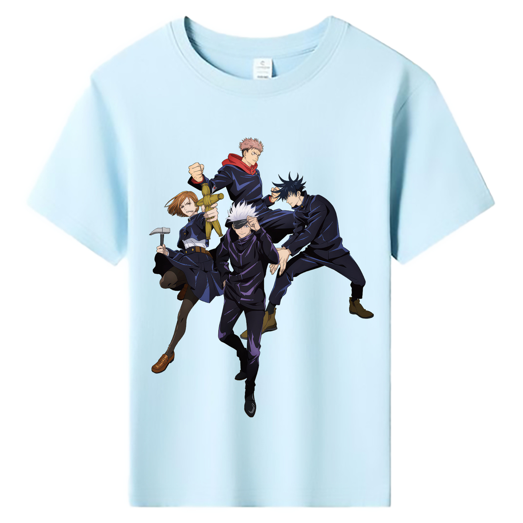 （画像用） 呪術廻戦 Jujutsu Kaisen 綿100％キッズTシャツ（フロントプリント）